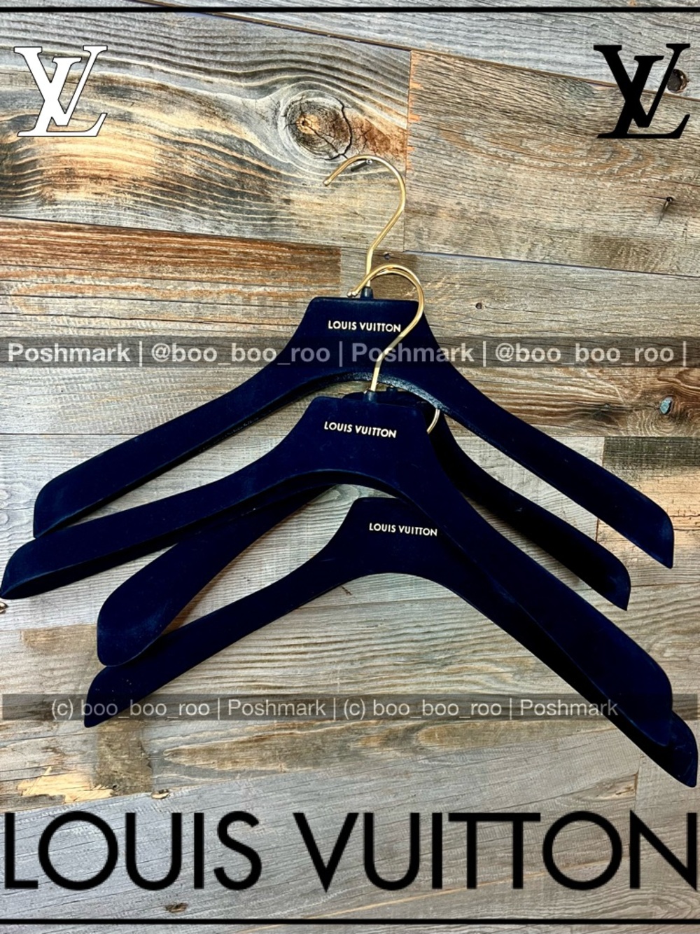 SALE✨4 Med Louis Vuitton Velvet Shirt/Jacket/Dress Hanger, 💯Authentic LV purchae